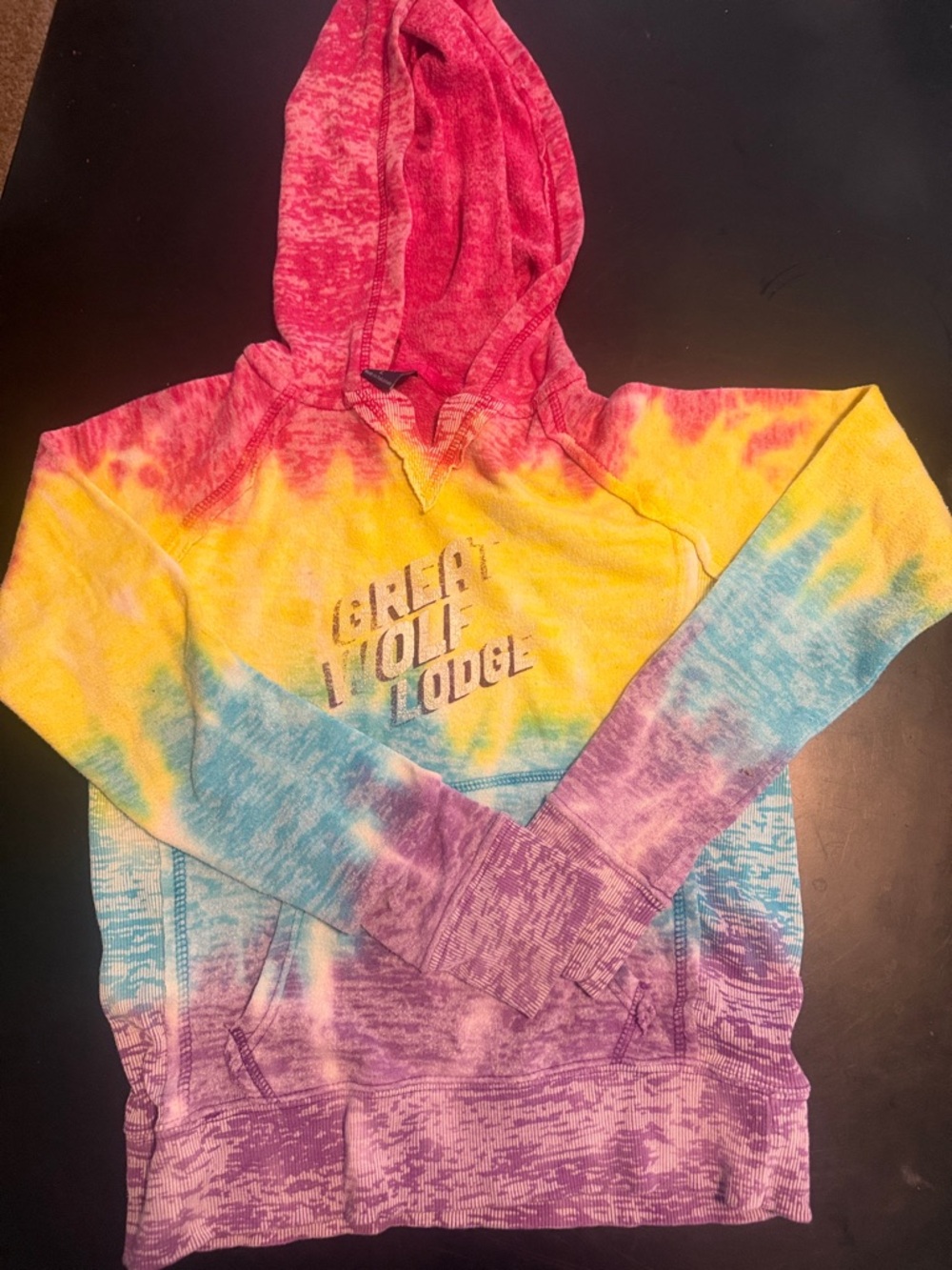 MV Sport Tie-Dye Hoodie in Pink, Yellow, Orange